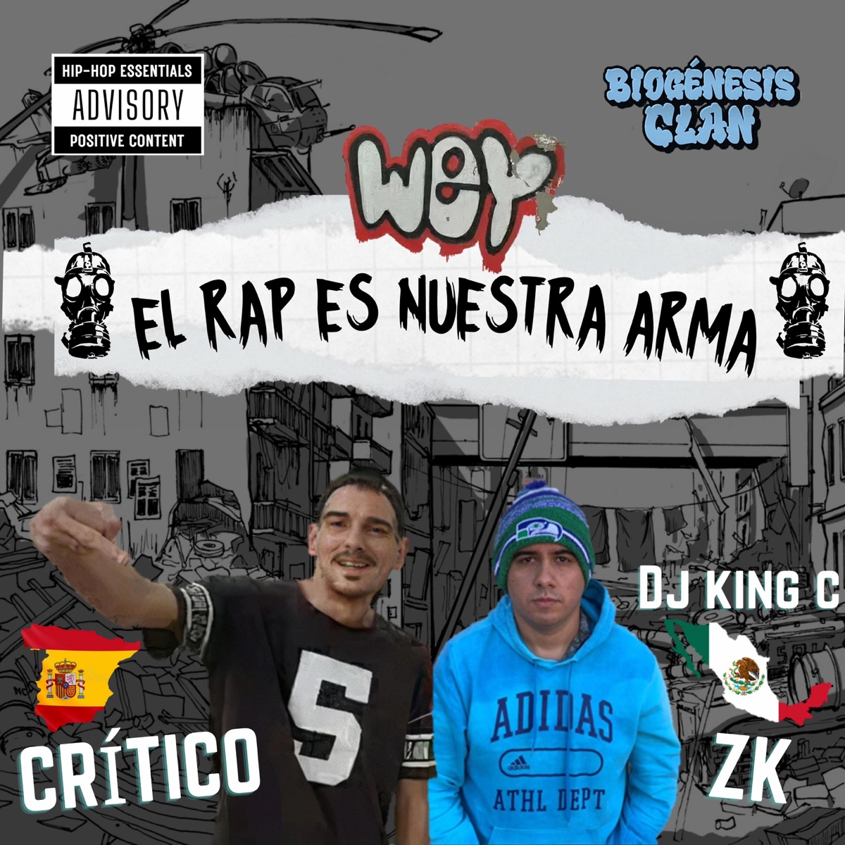 El rap es nuestra arma (feat. ZK, Crítico & DJ King C) - Single by Biogénesis Clan album cover