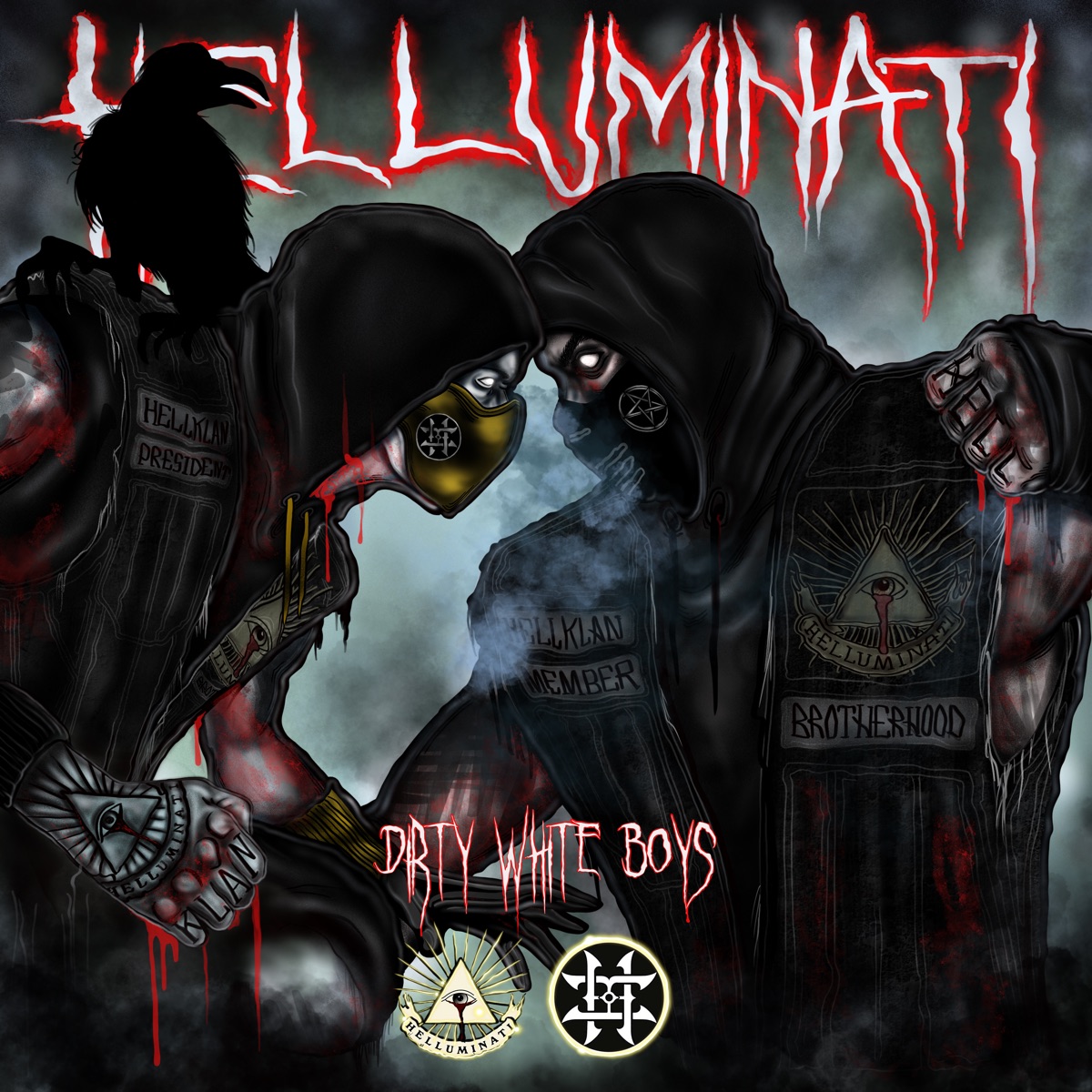 Dirty White Boys (feat. Lil Pin, Sick Boy Simon & Smokhash HK) - Single by HK Helluminati Klan, Resto Sveglio & White AK Martinez 47 album cover