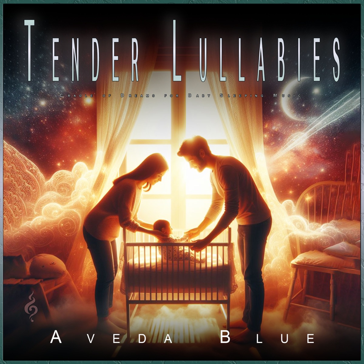 Tender Lullabies: Cradle of Dreams for Baby Sleeping Music by Baby Lullaby Academy & Aveda Blue album cover artwork