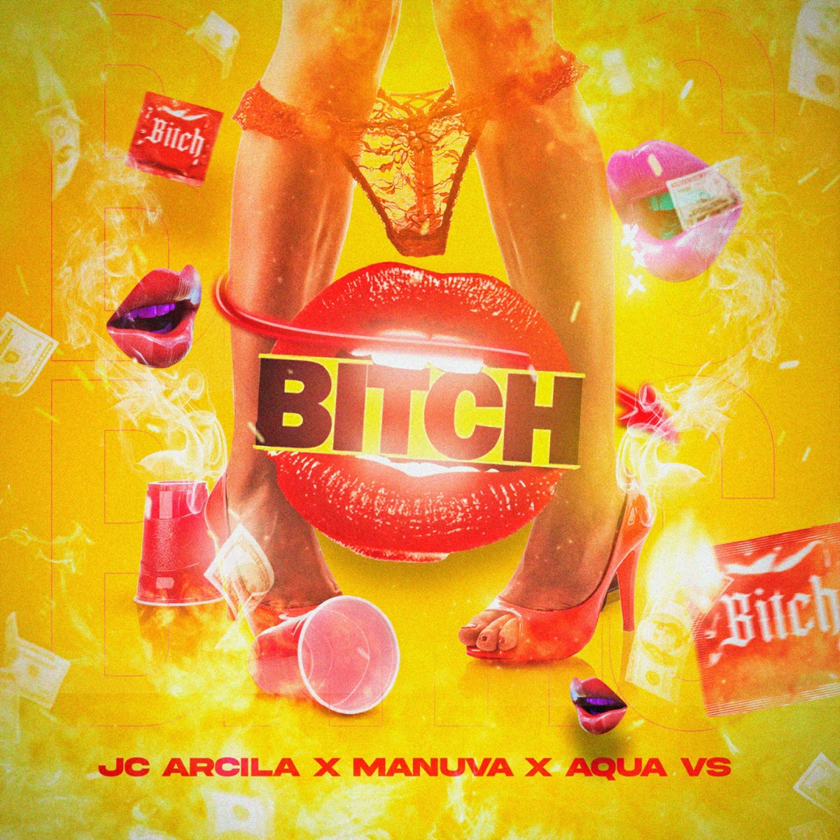 Bitch - Single by JC Arcila, Manuva & Aqua VS album cover