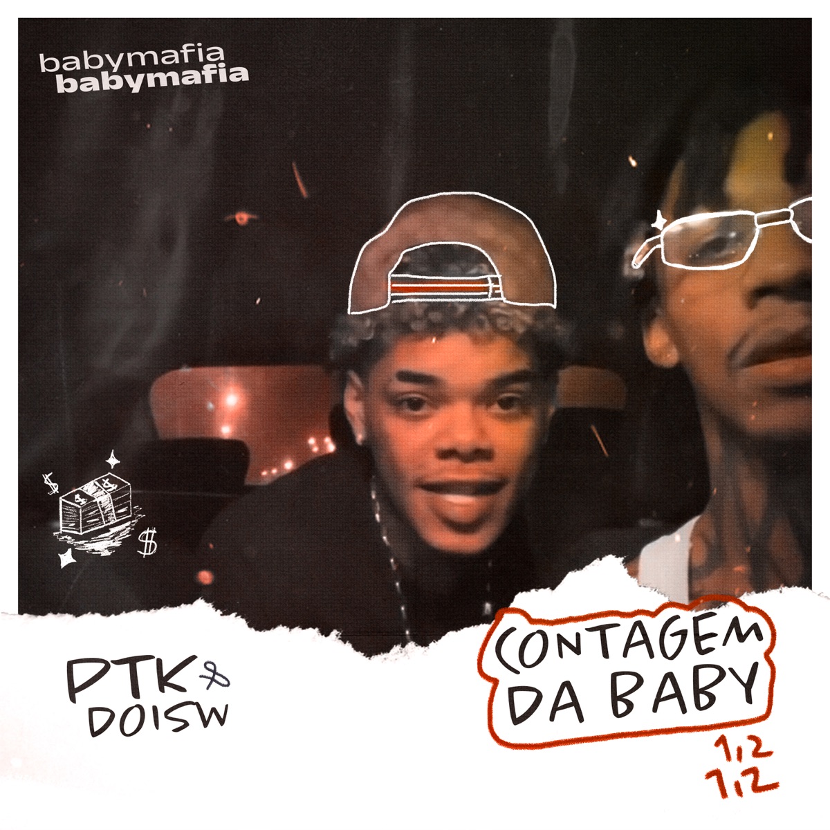 Contagem da Baby 1,2,1,2 (feat. Zatto Beats) - Single by Doi$w, PTK & Baby Crime album cover