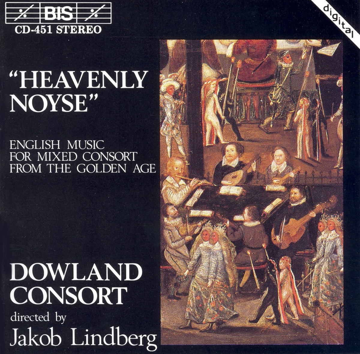 Heavenly Noyse: English Music for Mixed Consort by Dowland Consort & Jakob Lindberg album cover