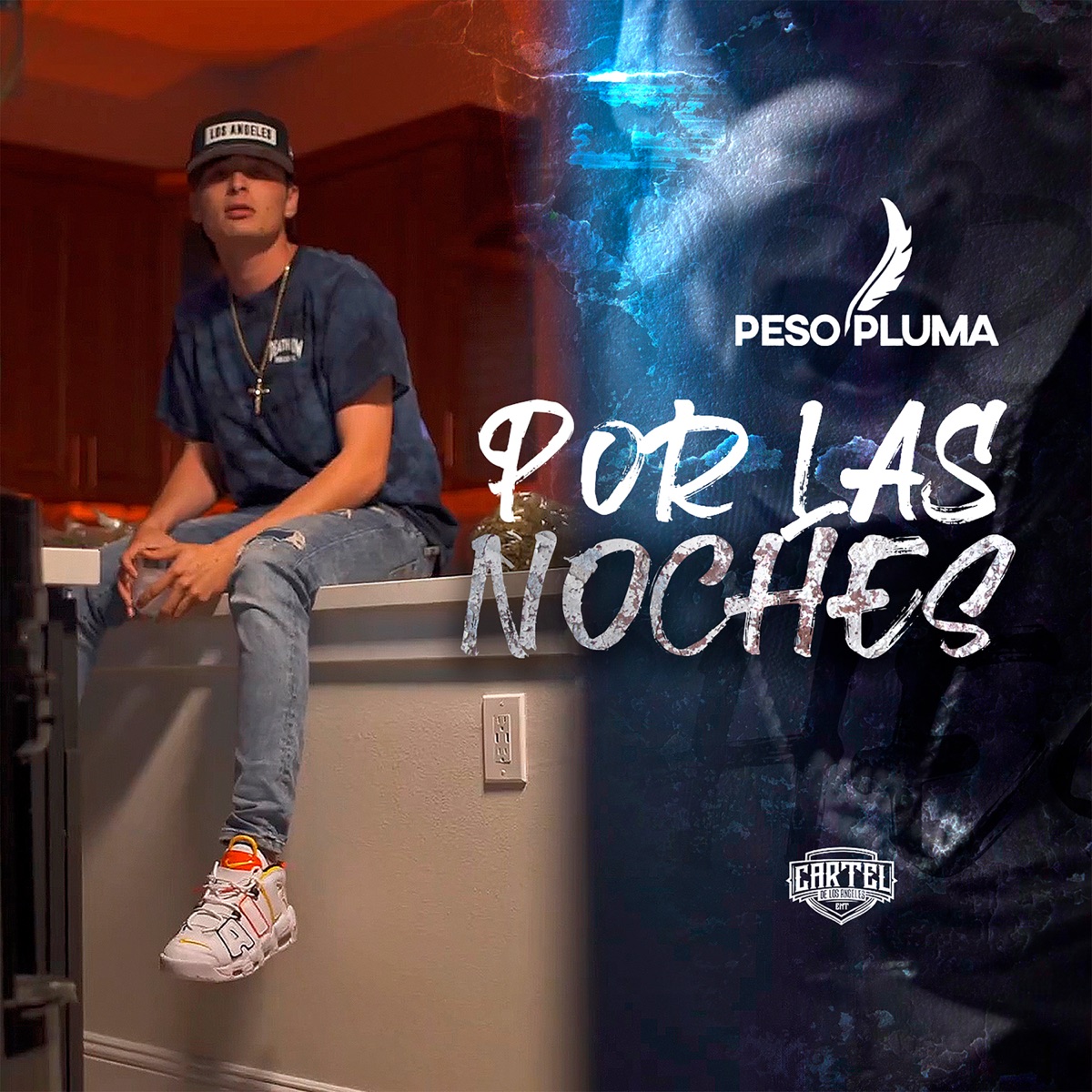 Por Las Noches - Single by Peso Pluma album cover artwork