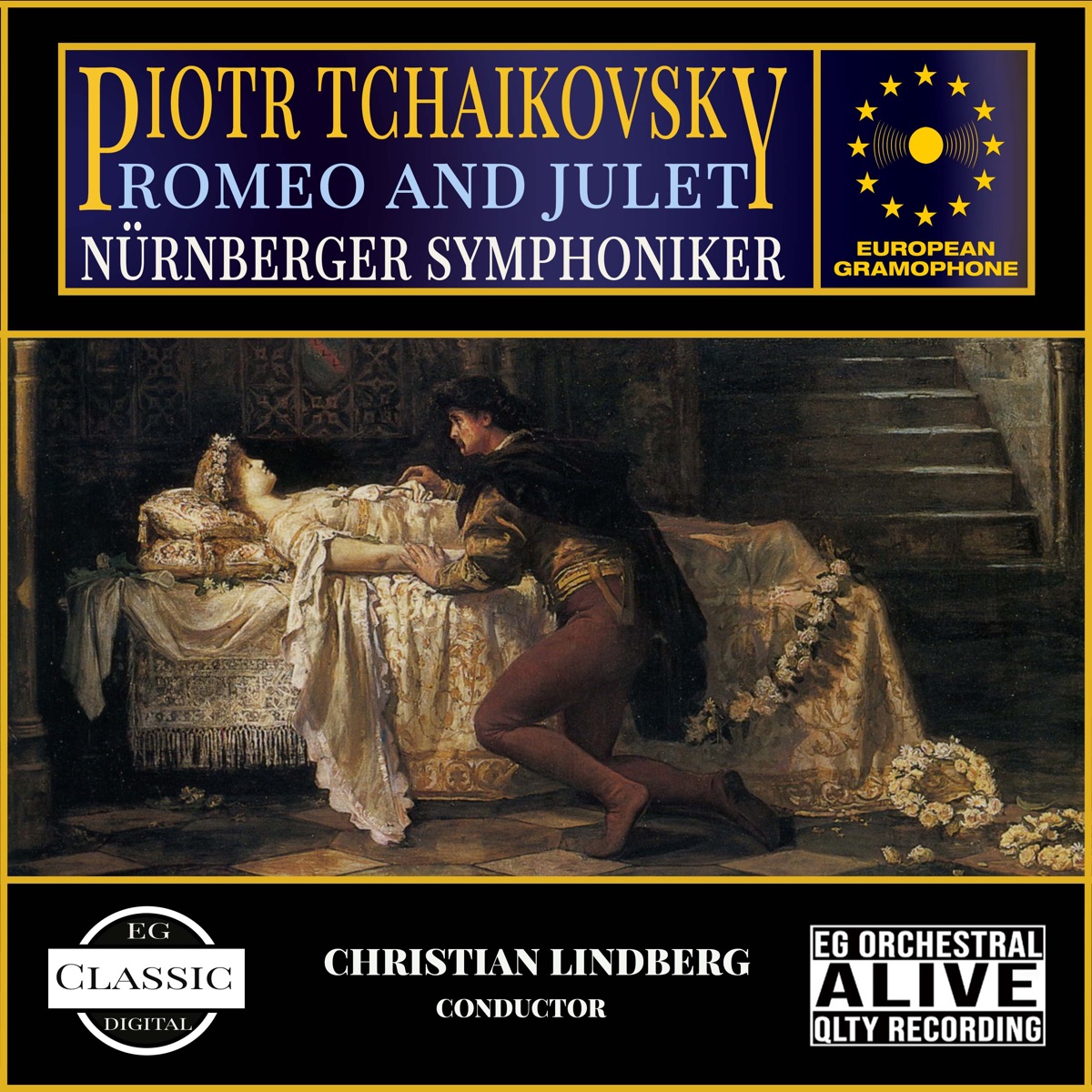 Tchaikovsky: Romeo and Juliet by Nürnberger Symphoniker, Christian Lindberg & Pyotr Ilyich Tchaikovsky album cover