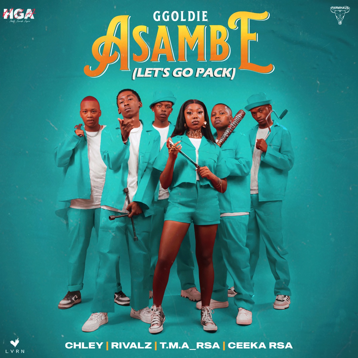 Asambe (Let's Go Pack) [feat. T.M.A_Rsa & RIVALZ] - EP by Ggoldie, Chlè & Ceeka RSA album cover