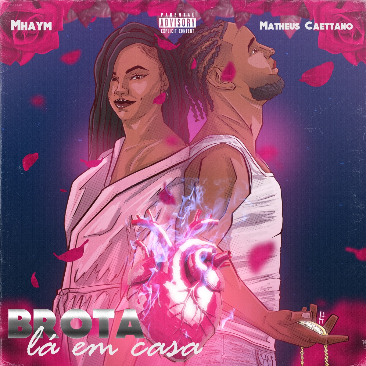 Brota Lá em casa - Single by MHAYM & Matheus Caettano album cover