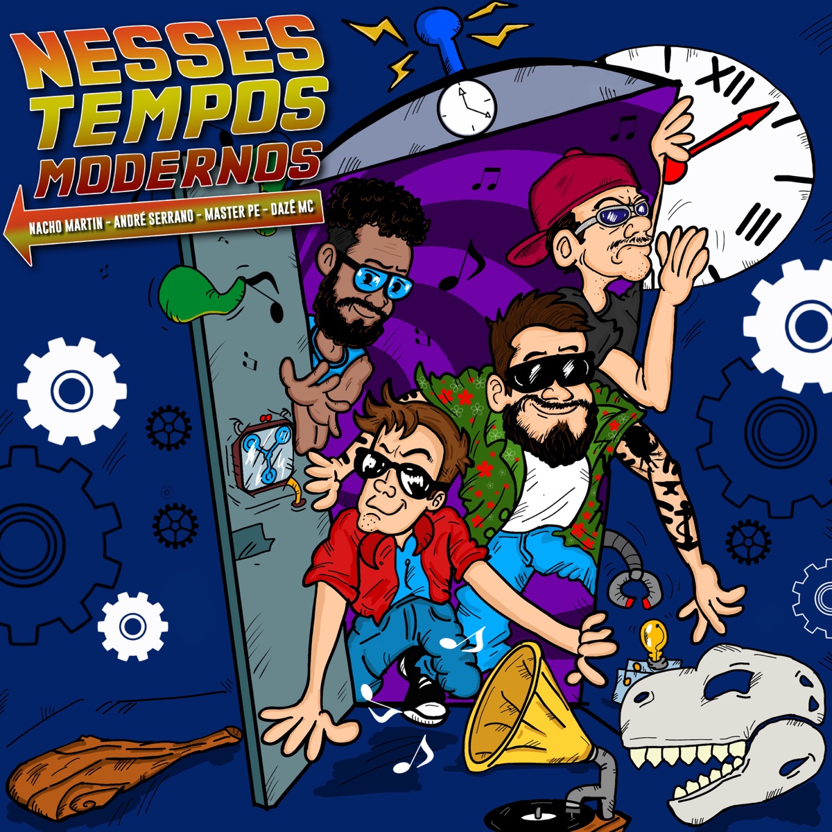 Nesses Tempos Modernos (feat. André Serrano, Daze MC & Master Pe) - Single by Nacho Martin album cover