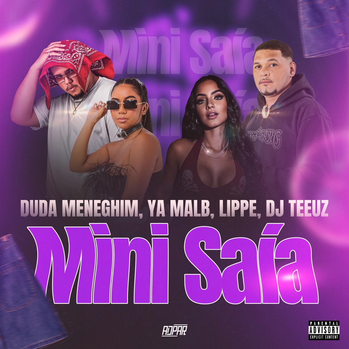 Mini Saia (feat. DJ TEEUZ) - Single by Duda meneghim, Ya Malb & Lippe album cover