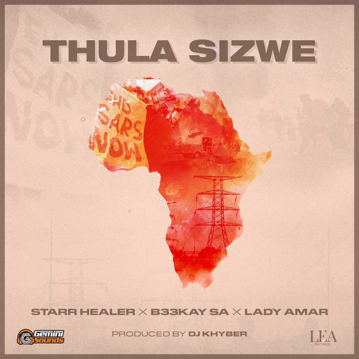 Thula Sizwe - Single by Starr Healer, B33Kay SA & Lady Amar album cover