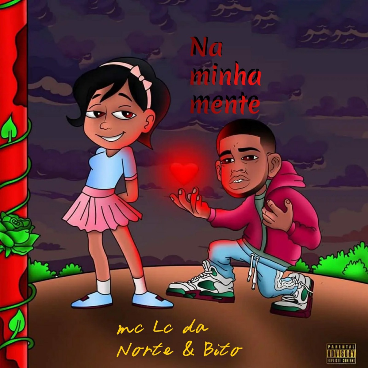 Na Minha Mente - Single by Mc Lc da norte & Bito album cover