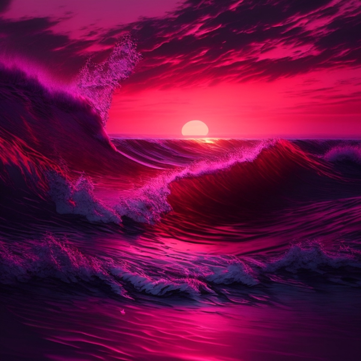 Immersive Waves (remix) - Single by Human Scums & Veelantyne album cover