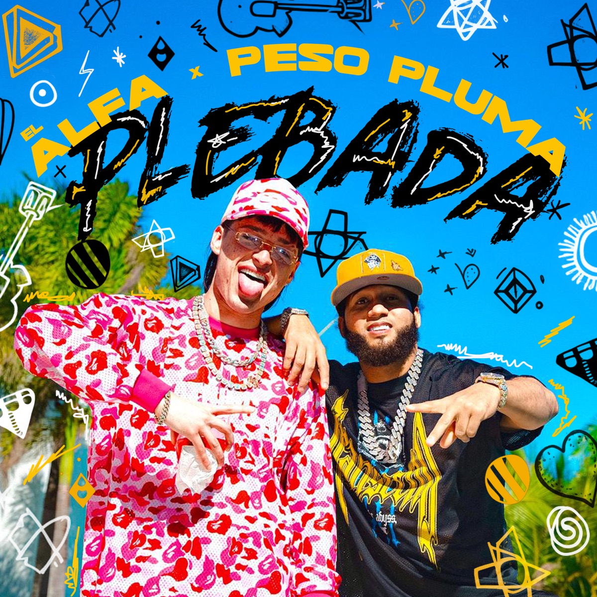 PLEBADA - Single by El Alfa & Peso Pluma album cover