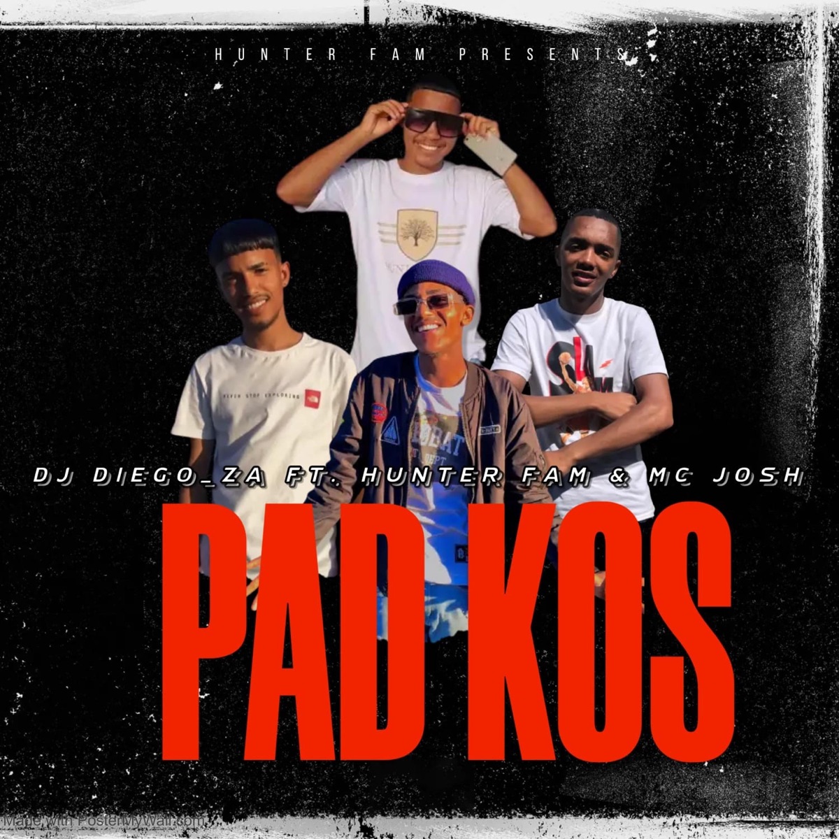 1 Step,Nou 2 Step (Pad kos) (feat. Dj Diego_za & Mc Josh) - Single by Hunter Fam album cover
