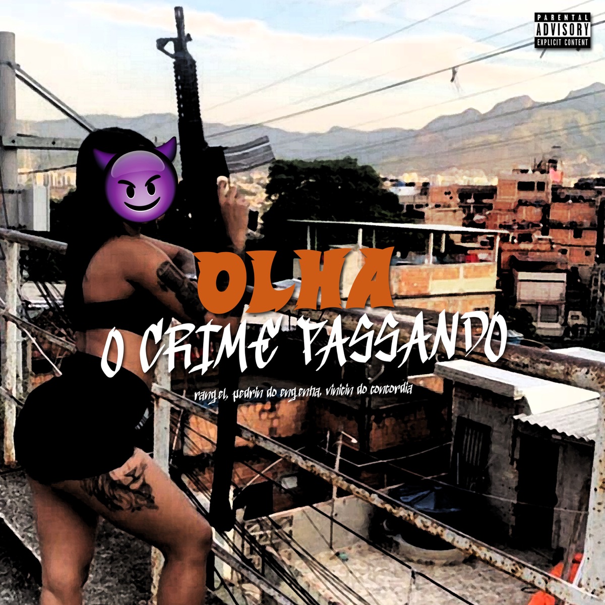 Olha o Crime Passando - Single by Dj Vinicin do Concórdia, Mc Rangel & MC PEDRIN DO ENGENHA album cover
