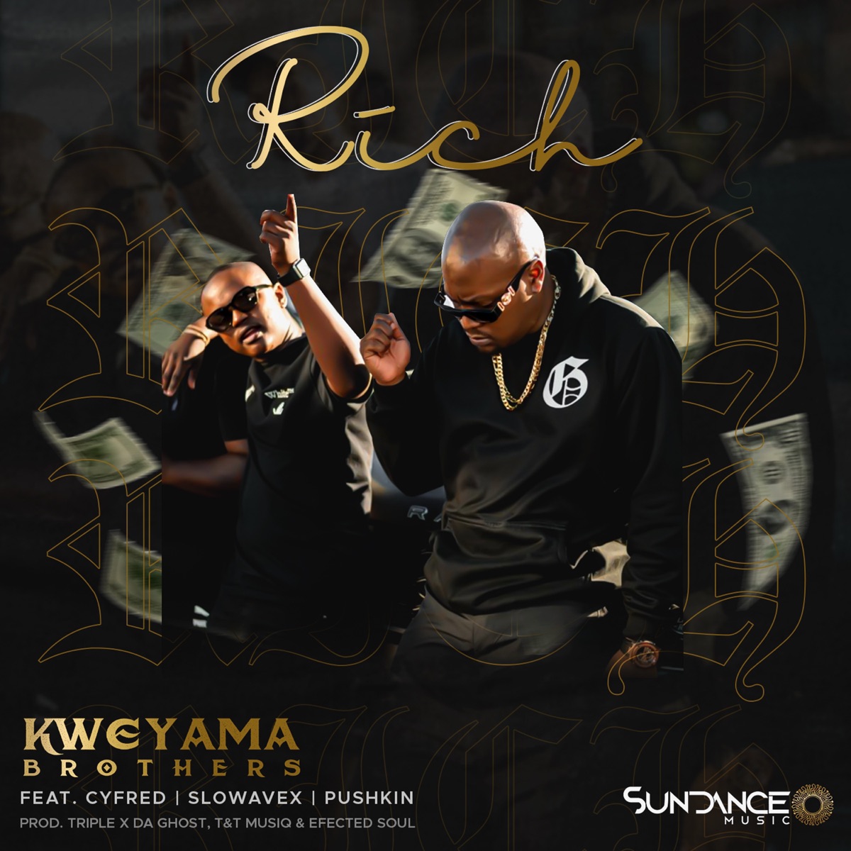 Rich (feat. Cyfred, Slowavex & Pushkin) - Single by Kweyama Brothers album cover