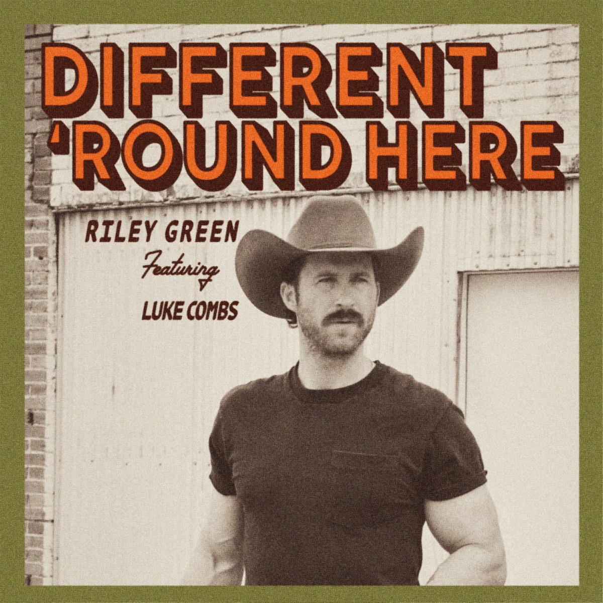Different 'Round Here (feat. Luke Combs) - Single by Riley Green album cover artwork
