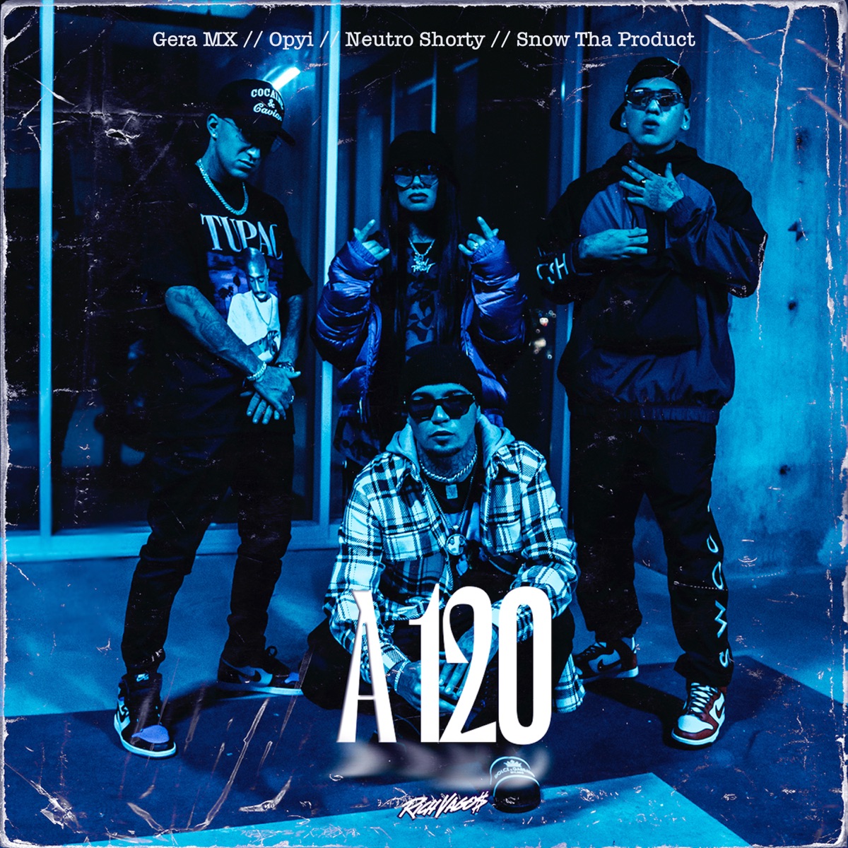 A 120 (feat. Neutro Shorty & Snow Tha Product) - Single by Rich Vagos, Gera MX & OPYI album cover