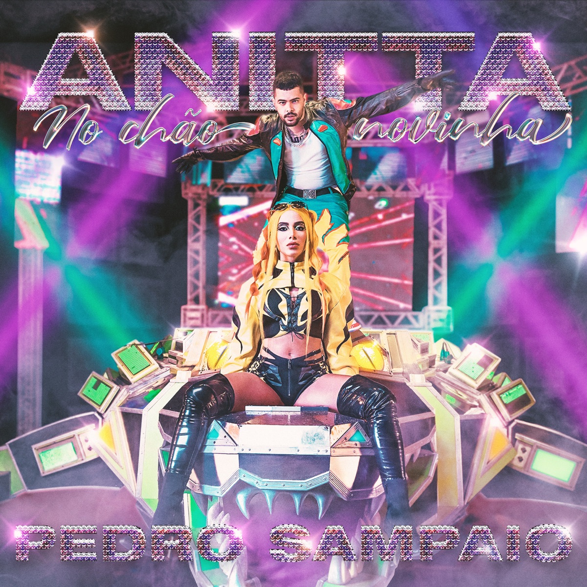 NO CHÃO NOVINHA - Single by Anitta & PEDRO SAMPAIO album cover