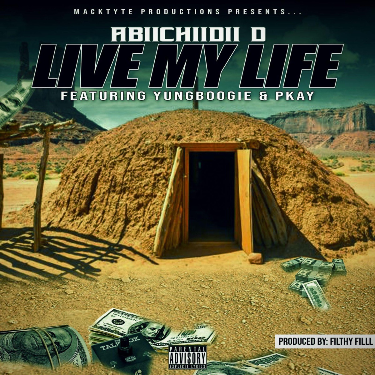 Live My Life (feat. Yung Boogie & P Kay) [Live] - Single by Abiichiidii D album cover