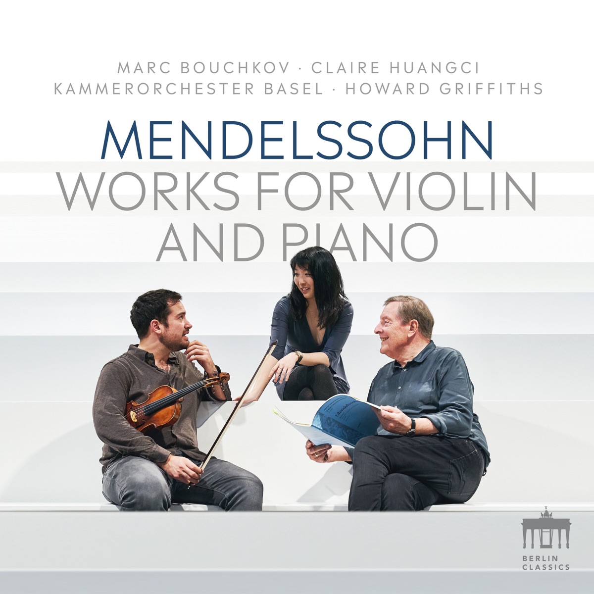 Mendelssohn: Works for Violin and Piano by Claire Huangci & Marc Bouchkov album cover