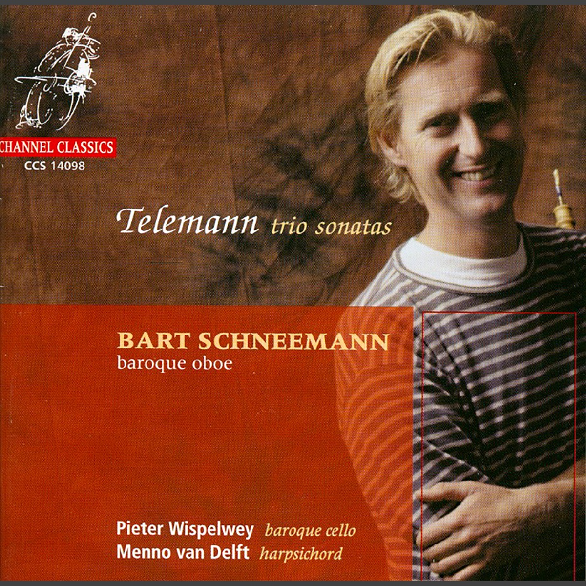 Telemann: Trio Sonatas by Bart Schneemann, Pieter Wispelwey & Menno Van Delft album cover
