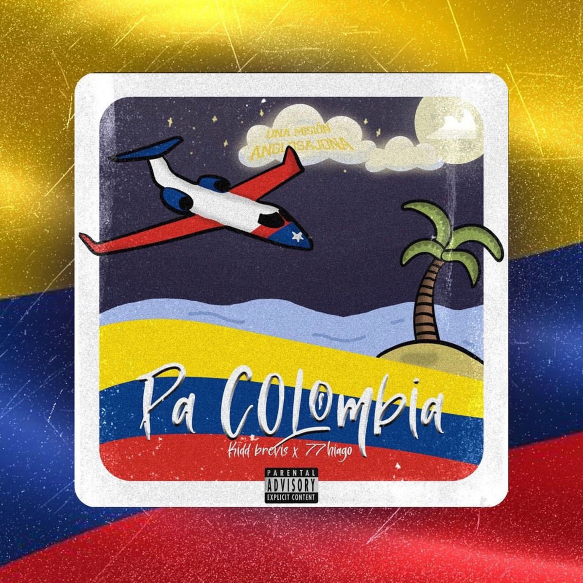 Pa colombia (feat. Kiddbrevis) - Single by 77hiago album cover
