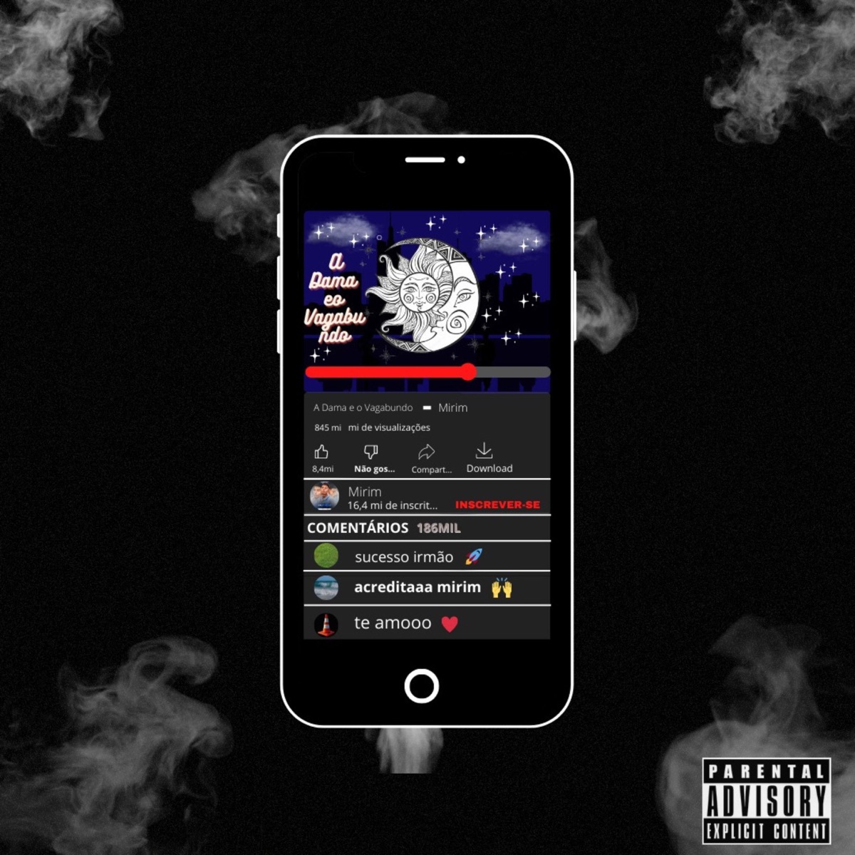 A Dama Eo Vagabundo - Single by Mirim album cover