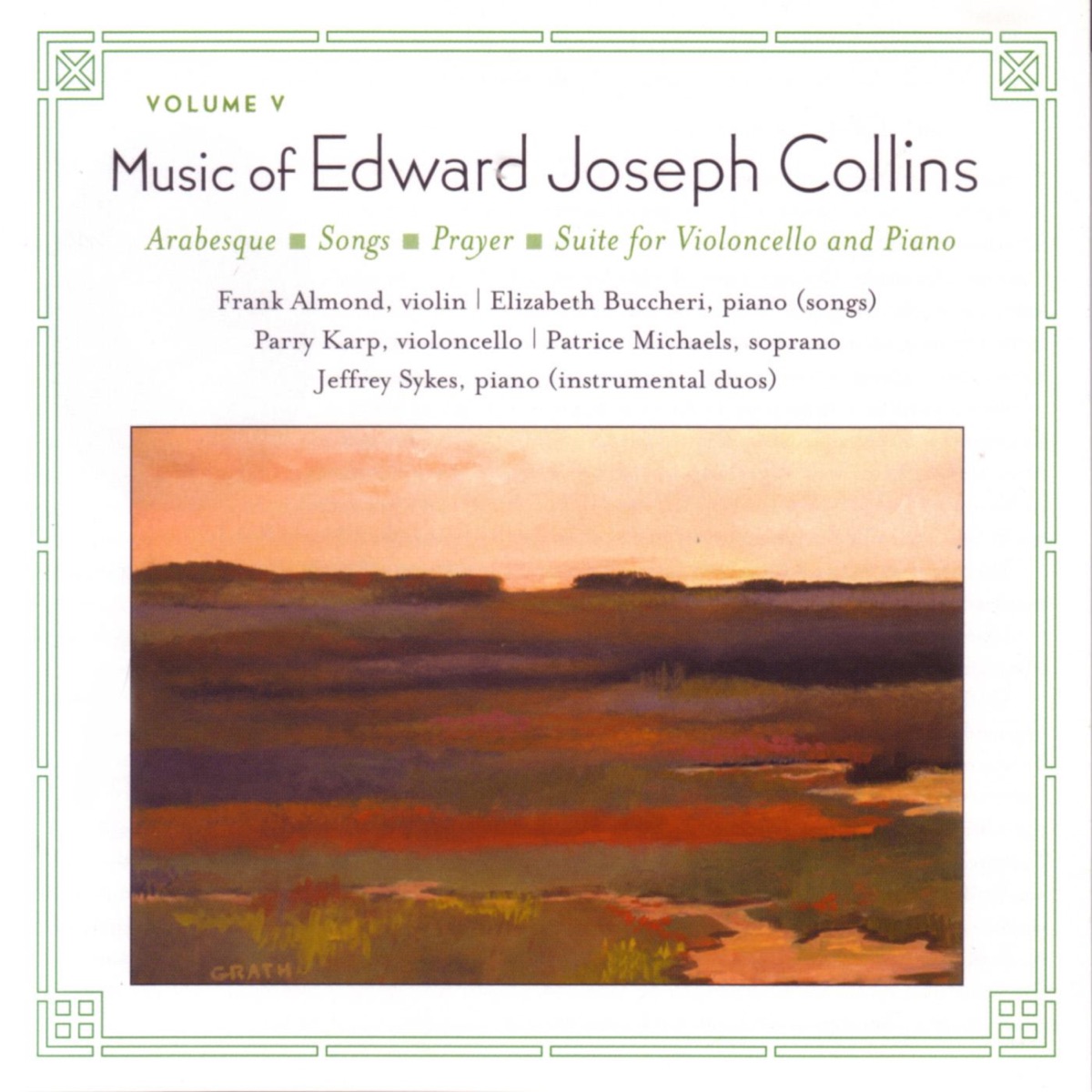 Music of Edward Collins, Vol. V by Patrice Michaels album cover