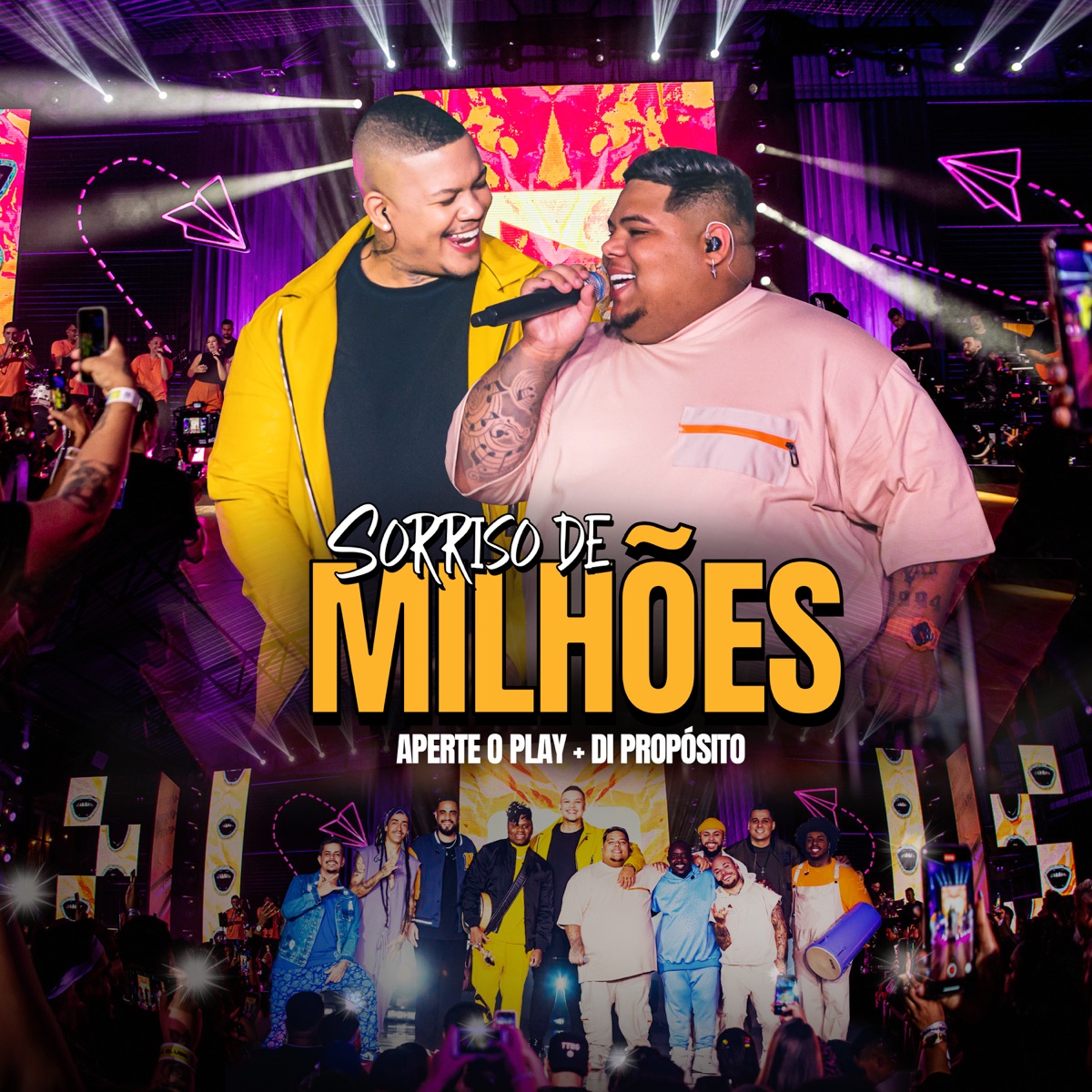 Sorriso de Milhões - Single by Grupo Aperte o Play & Di Propósito album cover