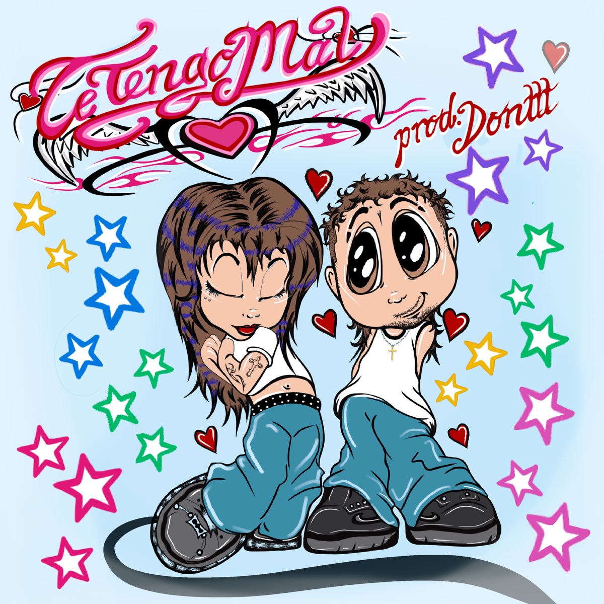 TE TENGO MAL - Single by 666ATA, NN 86 & Donttt album cover