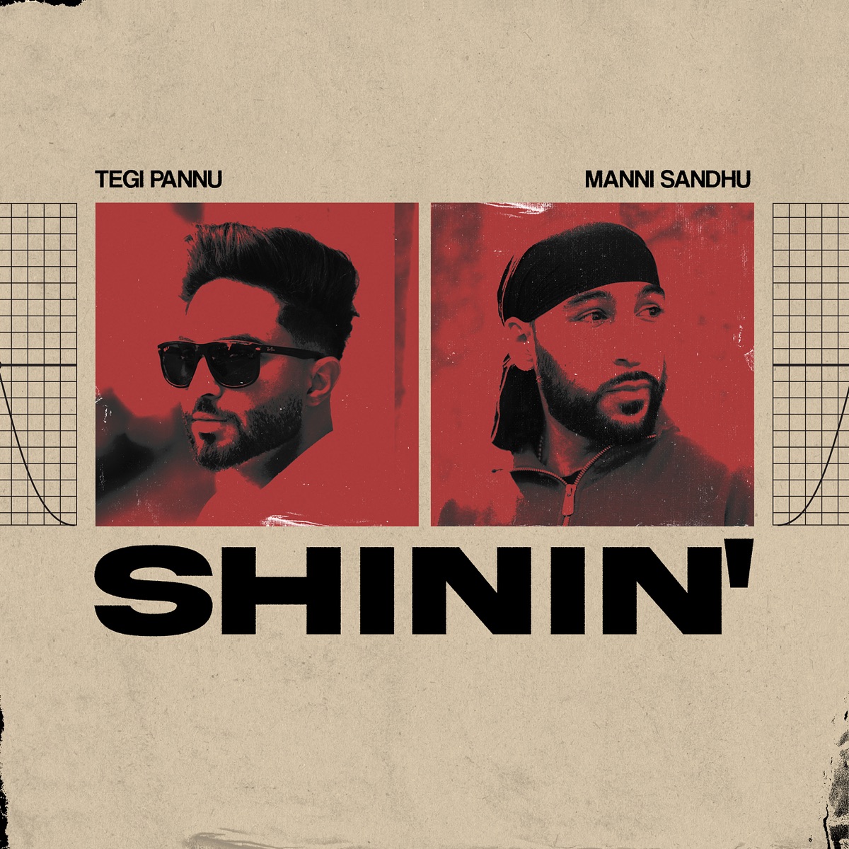 Shinin' - Single by Tegi Pannu & Manni Sandhu album cover