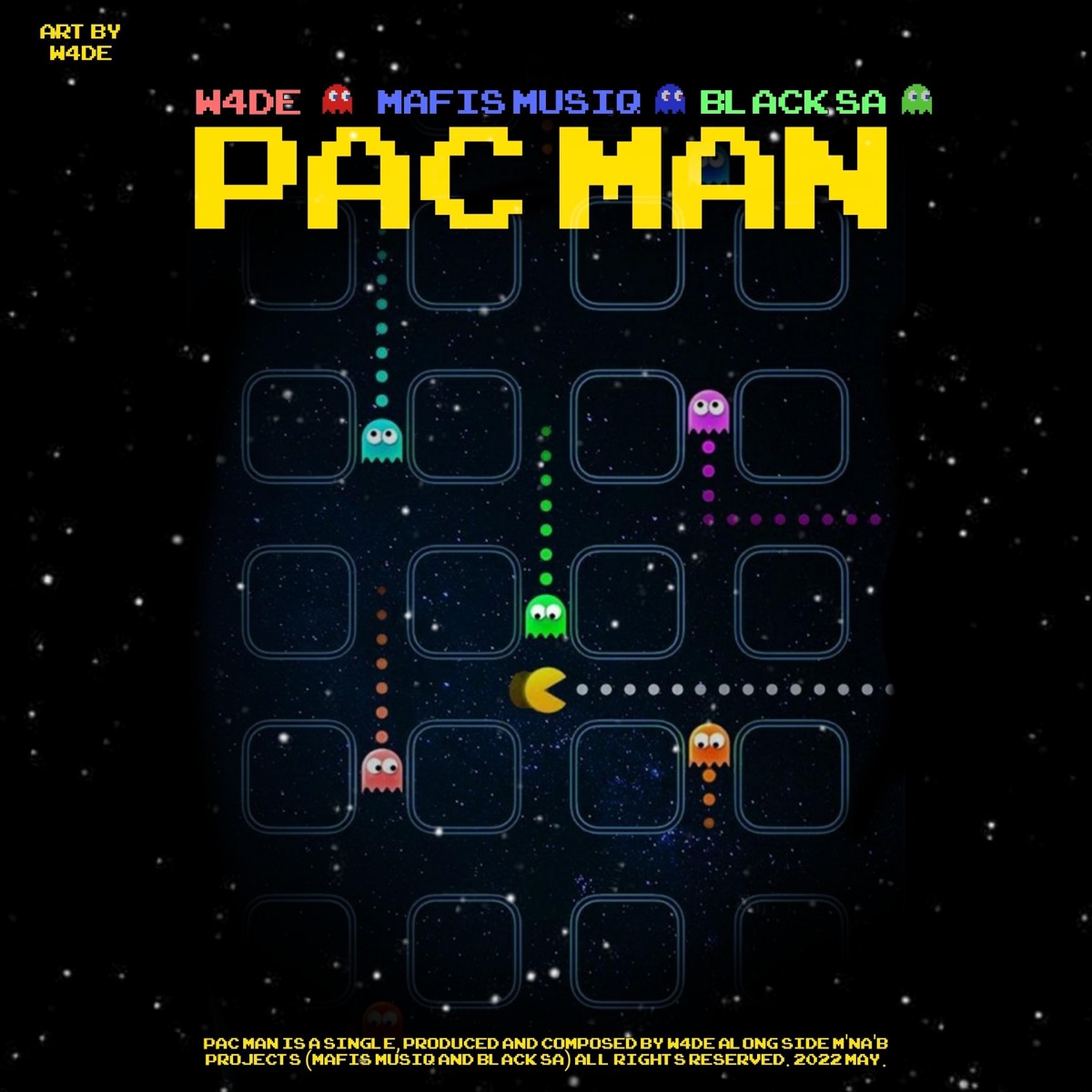 Pac Man - Single by W4DE, Mafis musiq & Black SA album cover