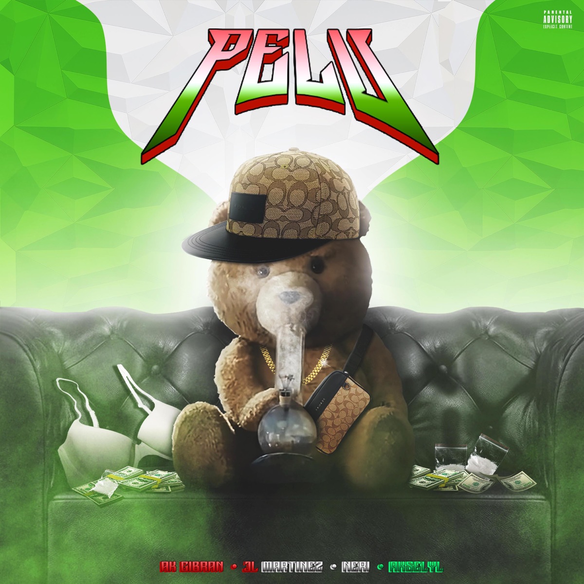 PELU (feat. Neri & AKSELYL) - Single by La Nueva Ola MX, AK Gibrán & JL Martínez album cover
