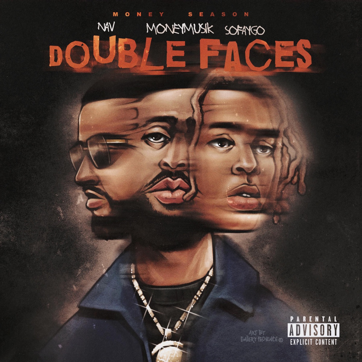 Double Faces - Single by Money Musik, NAV & SoFaygo album cover