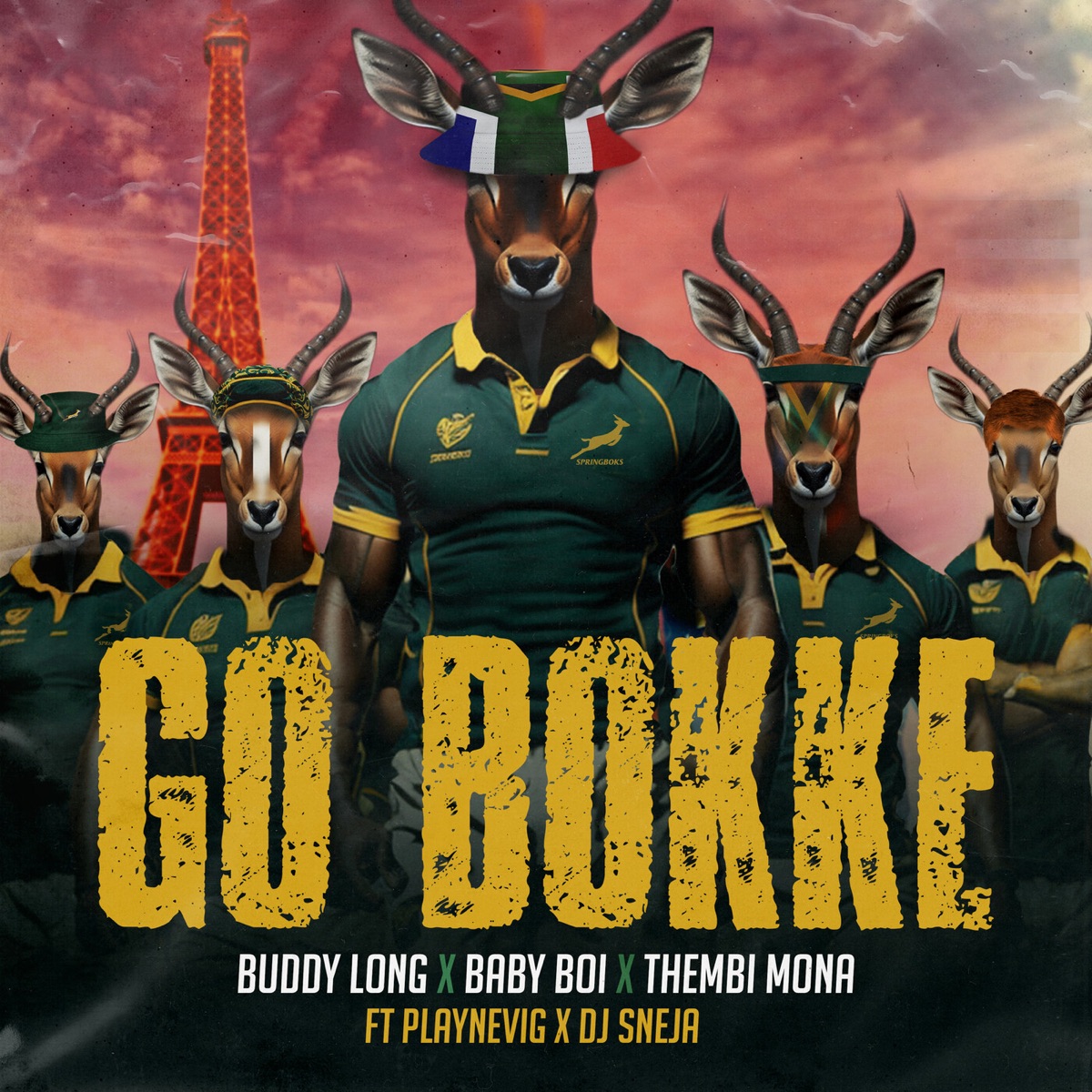 Go Bokke (feat. PlayNevig & DJ Sneja) - Single by Buddy Long, Baby Boi & Thembi Mona album cover