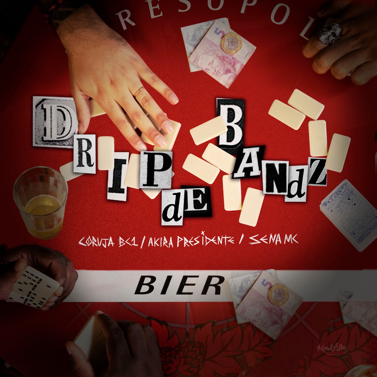 Drip De Bandz (feat. DJ Maxnosbeatz) - Single by Coruja Bc1, Akira Presidente & Sena Mc album cover