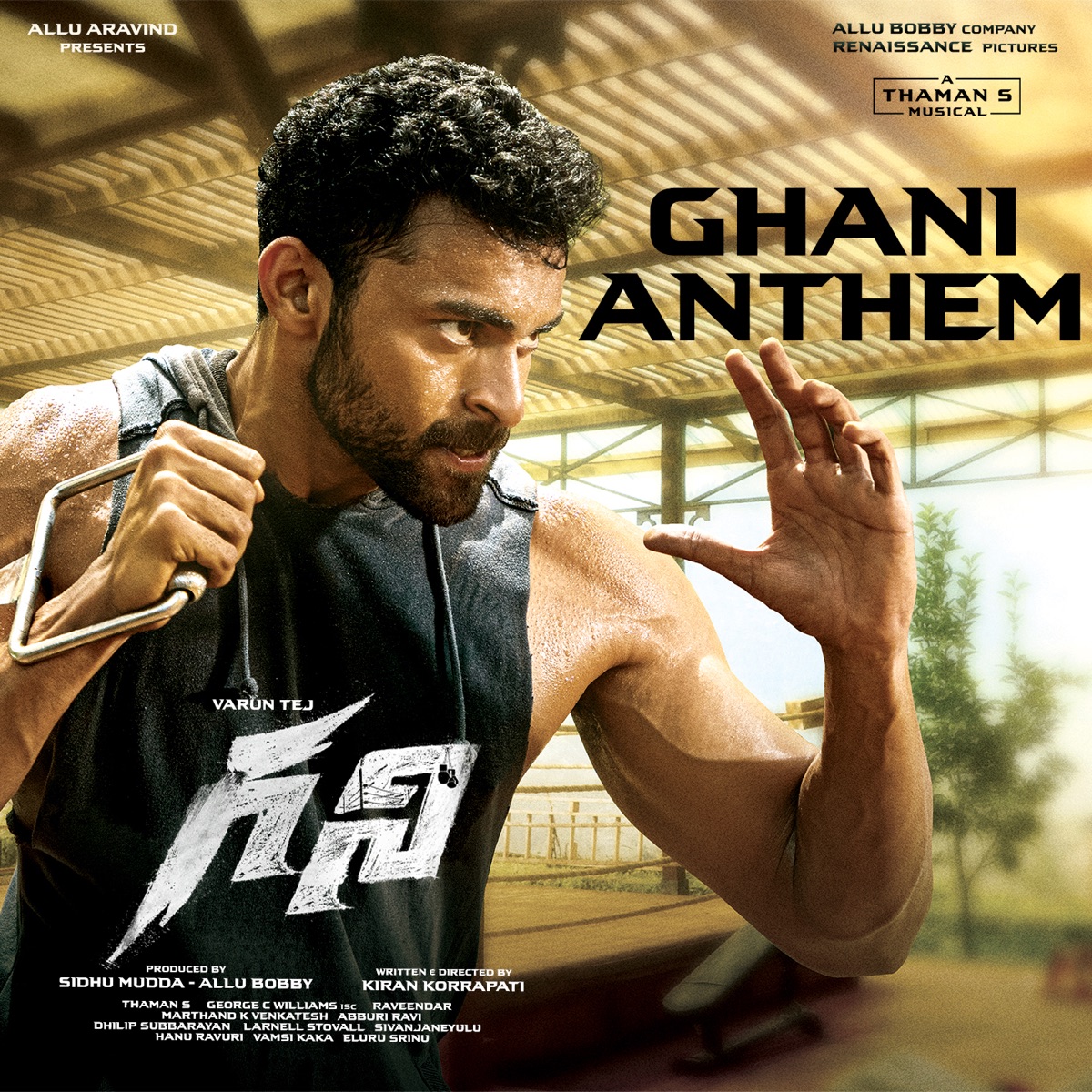 Ghani Anthem (From "Ghani") - Single by Aditya Iyengar, Sri Krishna, Sai Charan & Prudhvi Chandra album cover