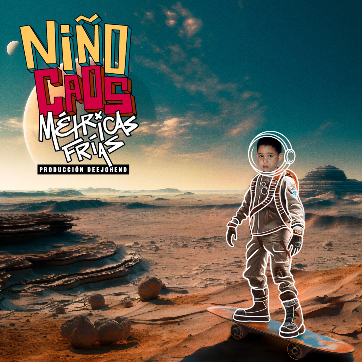 Niño Caos by Métricas Frías & DeeJohend album cover