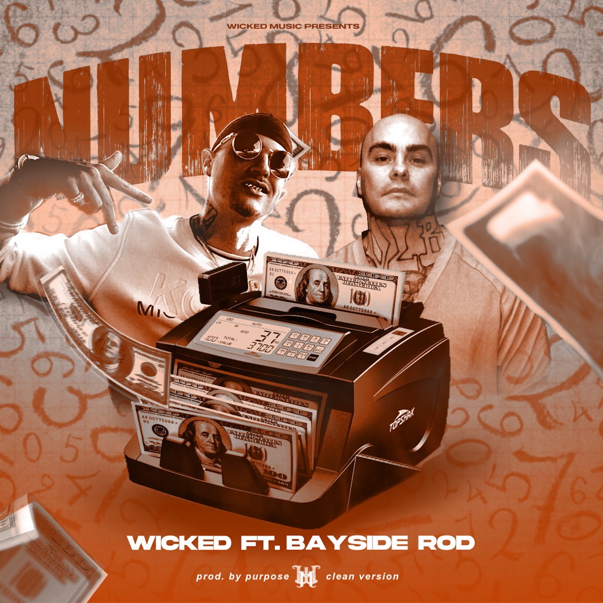 Numbers (Radio Edit) [feat. Bayside ROD] - Single by Wicked album cover