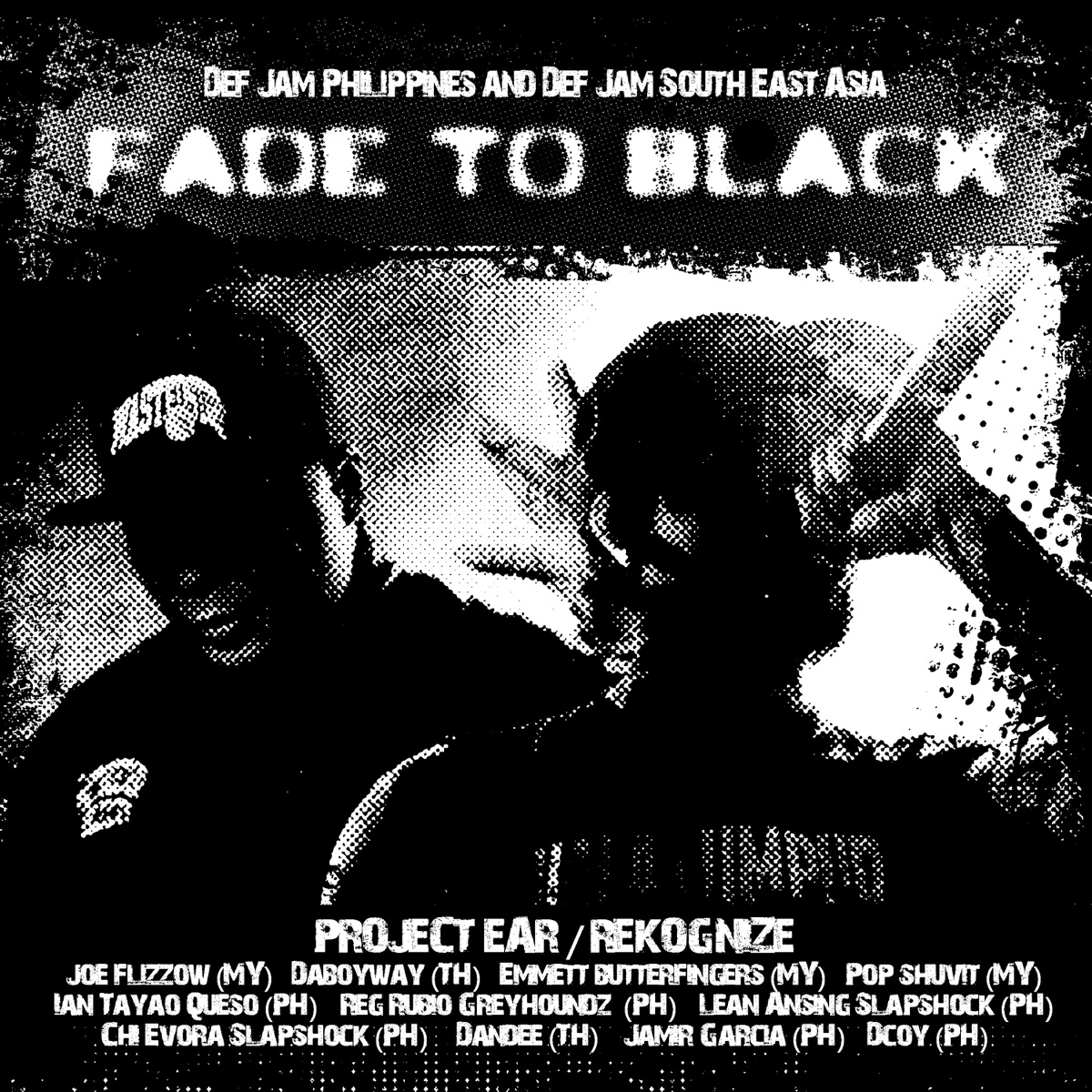 Fade To Black - Single by Joe Flizzow, DABOYWAY, D-Coy, Emmet Butterfingers, Pop Shuvit, Dandee, Ian Tayao, Reg Rubio, Lean Ansing, Chi Evora & Jamir Garcia album cover