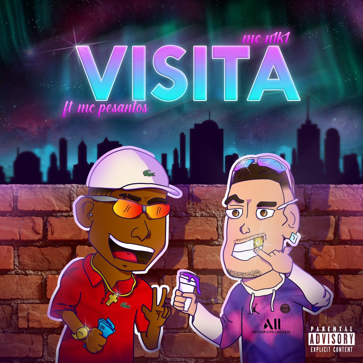 Visita (feat. MC Pesantos) - Single by MC N1K1 album cover