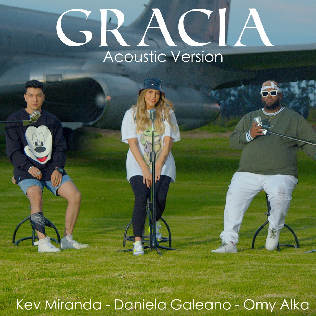 Gracia (Acoustic Version) - Single by Daniela Galeano, Omy Alka & Kev Miranda album cover