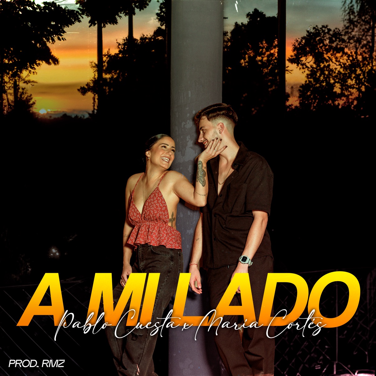 A Mi Lado - Single by Pablo Cuesta, María Cortés & RmzProd album cover
