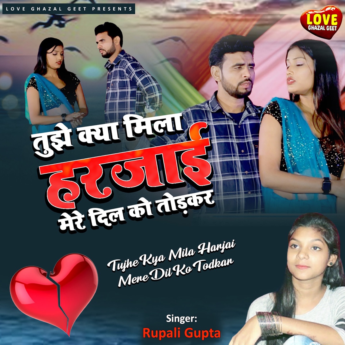 Tujhe Kya Mila Harjai Mere Dil Ko Todkar - Single by Rupali Gupta album cover