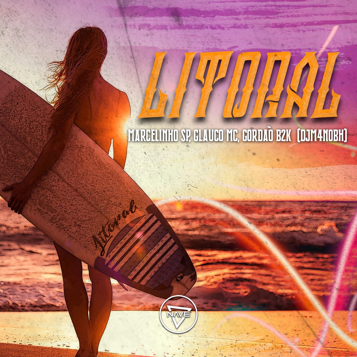 Litoral (feat. MARCELINHO $P) - Single by DJ M4NOBH, Gordão B2K & Glauco MC album cover