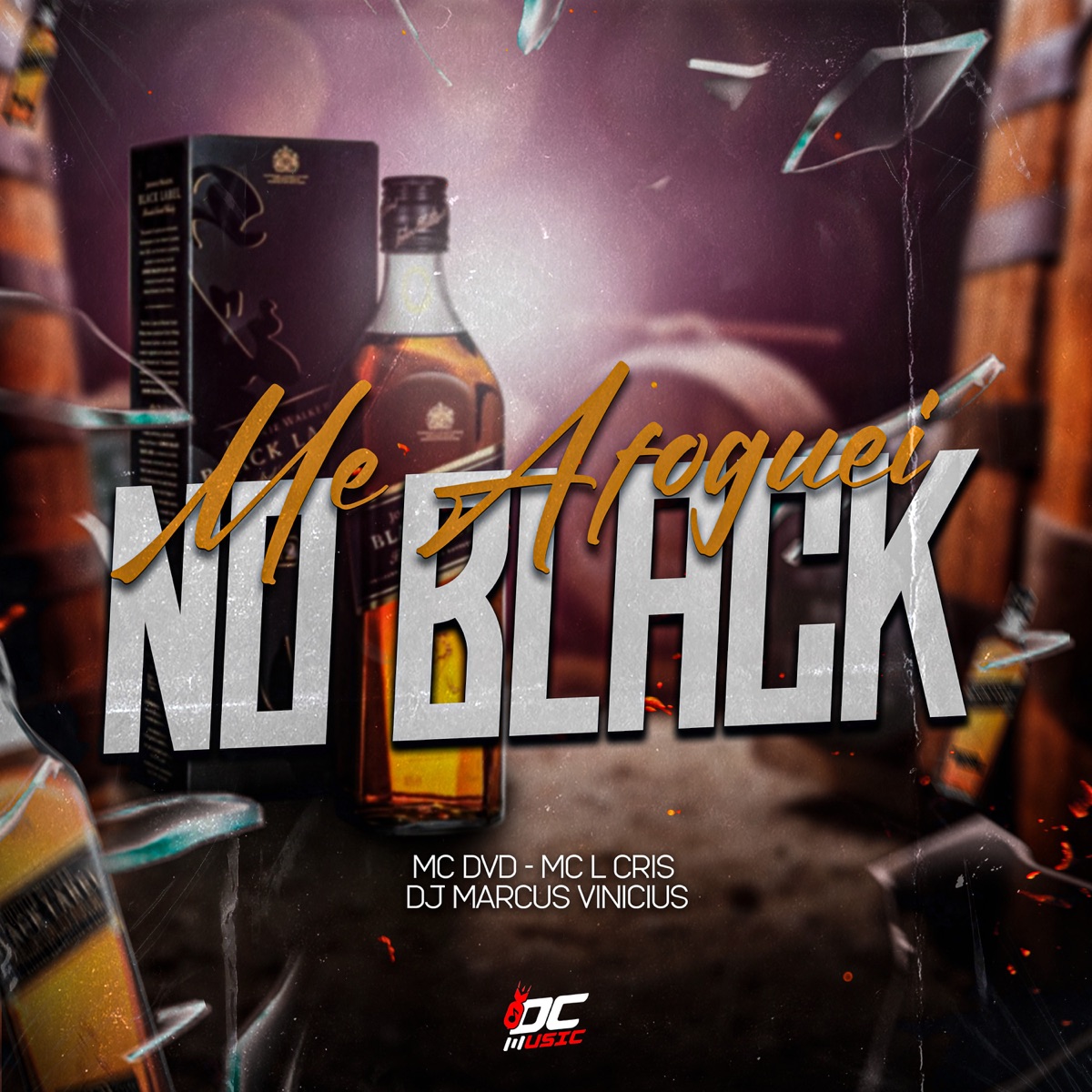 ME AFOGUEI NO BLACK - Single by MC LCRIS, MC DVD & Dj Marcus Vinicius album cover