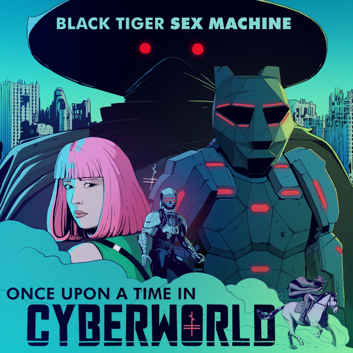 Once Upon a Time In Cyberworld by Black Tiger Sex Machine album cover