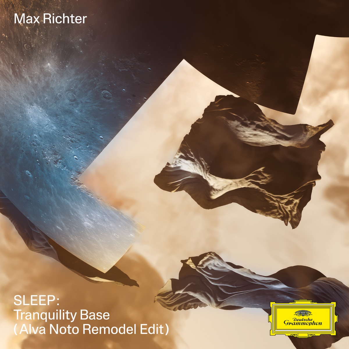 Richter: SLEEP: Tranquility Base (Alva Noto Remodel) - EP by Alva Noto, Max Richter, Grace Davidson, Ben Russell, Yuki Numata Resnick, Caleb Burhans, Clarice Jensen & Brian Snow album cover