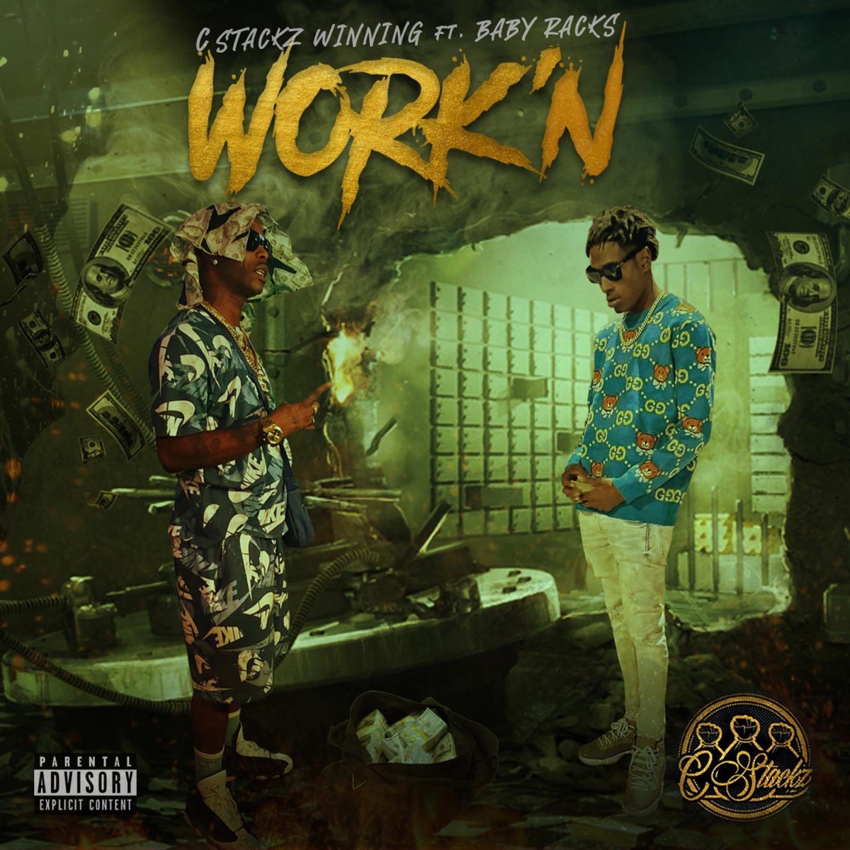 WORK'N (feat. Baby Racks) - Single by C Stackz album cover