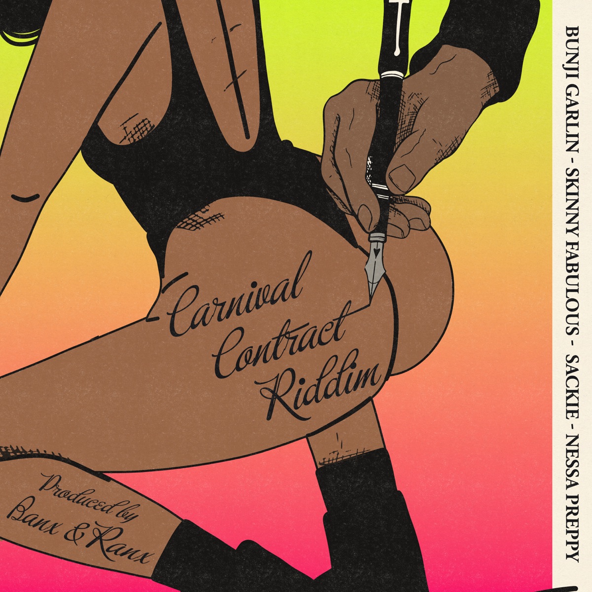 Carnival Contract Riddim - EP by Bunji Garlin, Skinny Fabulous, Nessa Preppy & Sackie album cover